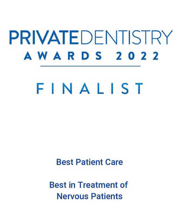 Best patient care practice - nervous patients Finalist